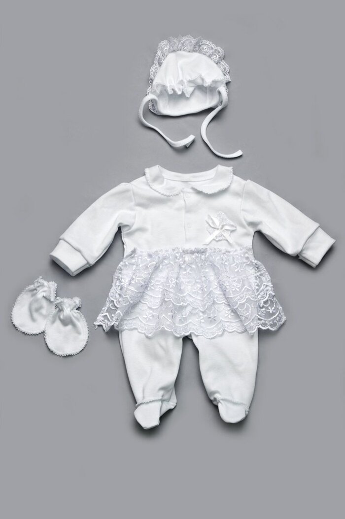 Комплект (набор) для новорожденной девочки на выписку из роддома ТМ Модный карапуз