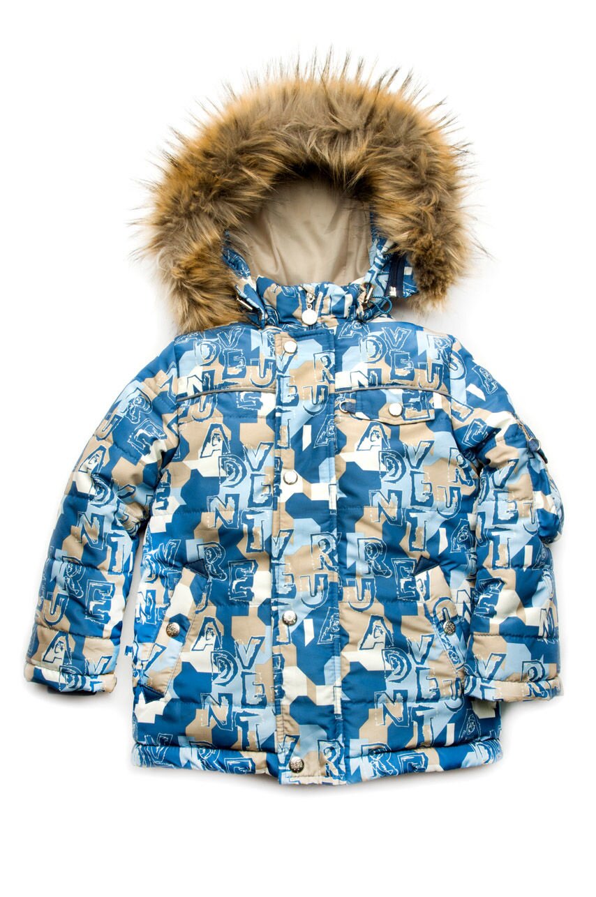 Зимняя куртка для мальчика Буквы