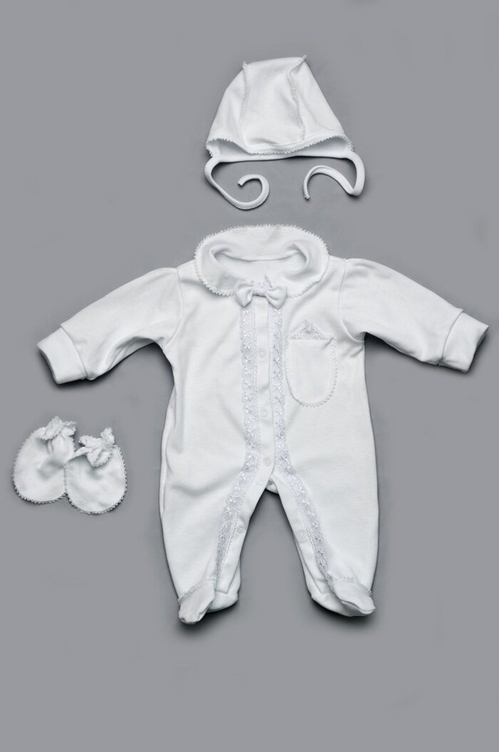 Комплект из интерлока для младенца (мальчика) на выписку из роддома ТМ Модный карапуз