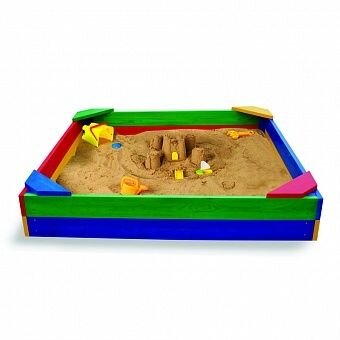 Детская деревянная песочница (сосна) ТМ SportBaby Разноцветный Песочница - 1