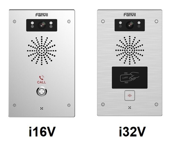 SIP-видеодомофоны Fanvil i16V и i32V