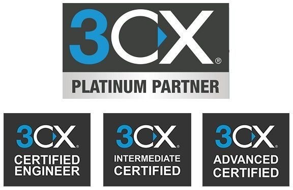 Статусы нашей компании - Платиновый партнер 3CX и 3CX Advanced Certified