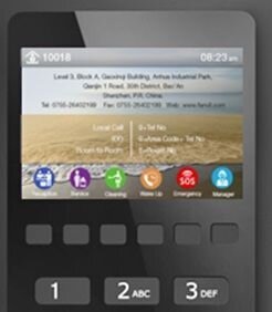 Цветной экран и DSS кнопки в телефоне Fanvil H5W