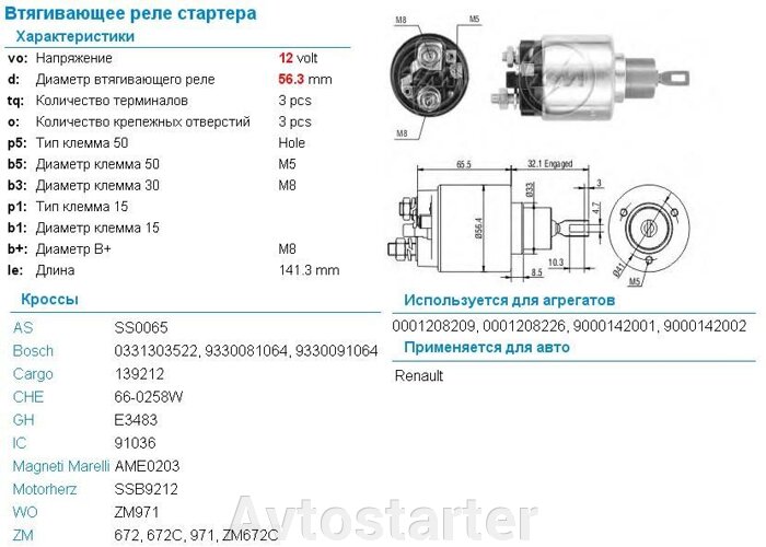 Чем смазать втягивающее реле стартера Втягивающее реле стартера CITROEN BX C15 FORD PEUGEOT 104 205 RENAULT 14 Fuego R