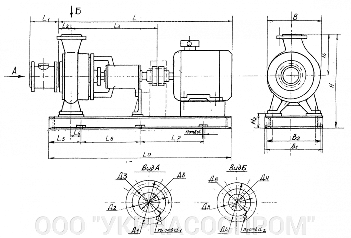 Насос типа к чертеж