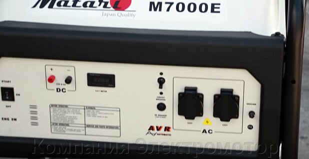 Бензиновый генератор MATARI M 7000E + блок управления ATS MATARI 1P50/3P25