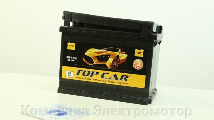 Аккумулятор top car 6СТ-60 R+ (540А) 242*175*190
