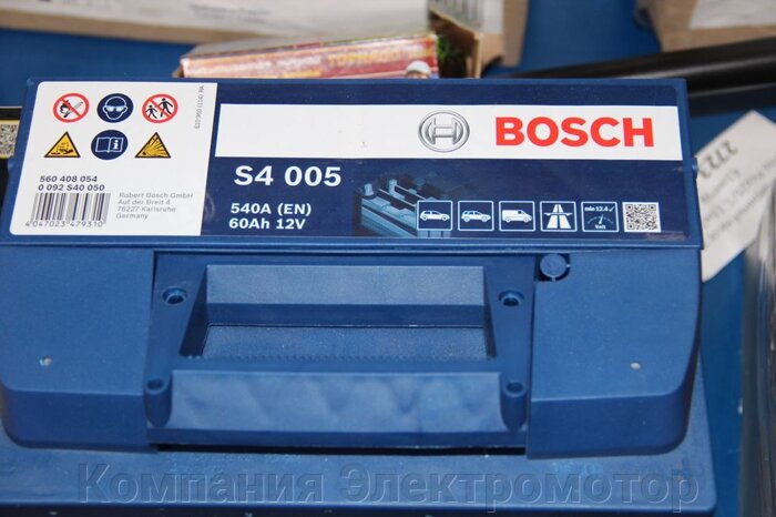 Аккумулятор bosch s4 silver 6СТ-60 EUR