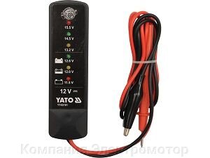 Цифровой аккумуляторный тестер YATO YT-83101