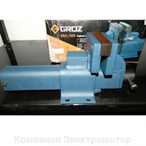 Слесарные стальные тиски Groz EBV/F/100