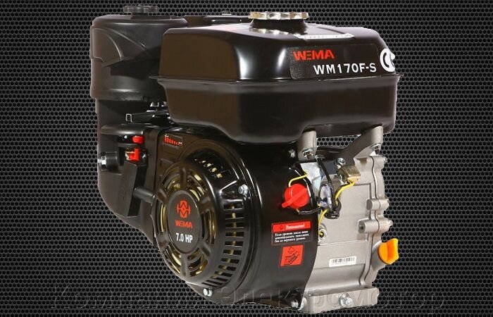 Бензиновый двигатель Weima WM170F-S, бак 5,0л.(шпонка, вал 20мм)