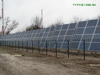 солнечная электростанция на винтовых сваях