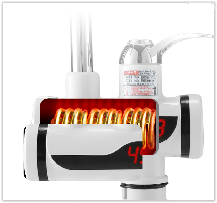 Проточный водонагреватель кран с душем с пультом RX-001 купить в ...