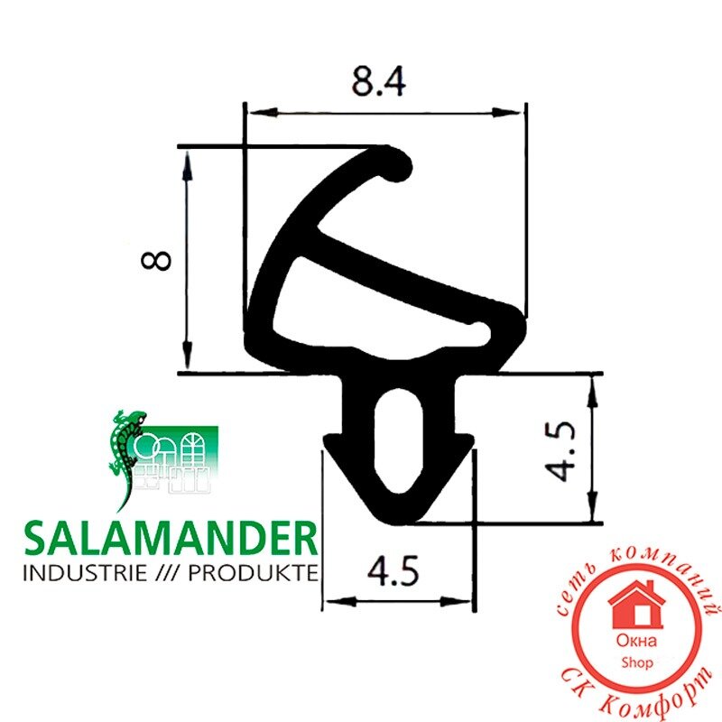 Характеристики уплотнителя Саламандр
