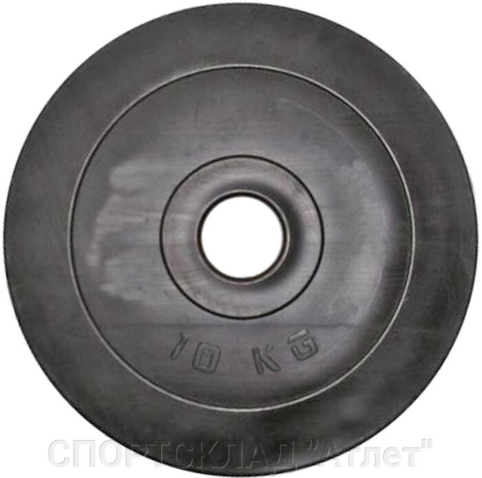 Композитный гантельный диск в пластиковой оболочке 10 кг