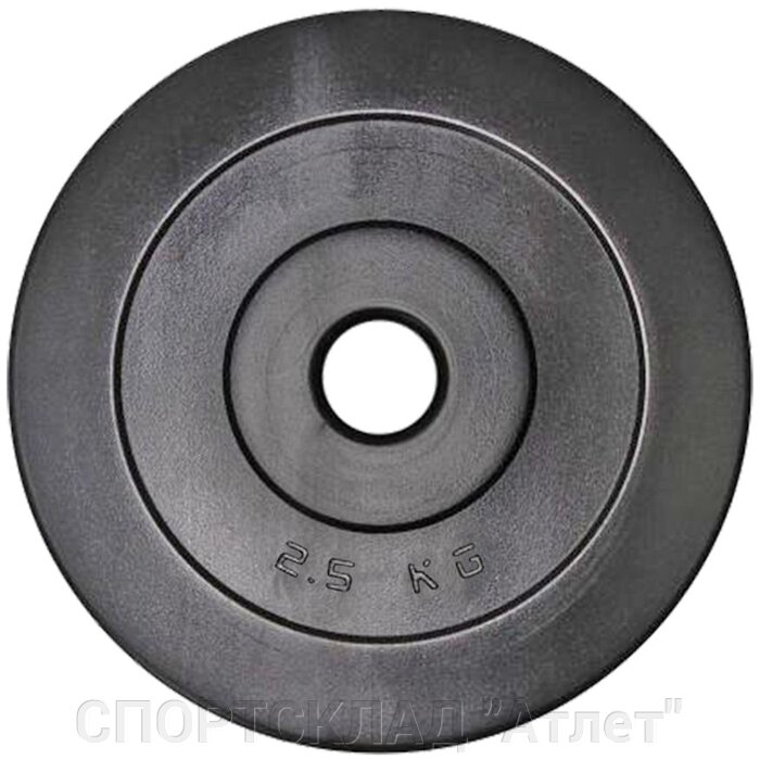 Композитный гантельный диск в пластиковой оболочке 2.5 кг