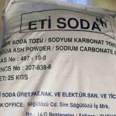 Кальцинированная сода марки Б Турецкого производства в мешке 25 кг