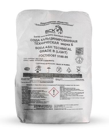 Кальцинированная техническая соль Польша, мешок 25 кг