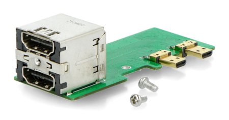 Platine mit microHDMI - HDMI Adapter - für Raspberry Pi 4B - Uctronics U6129