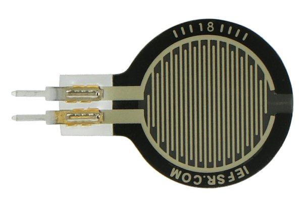 Druckkraftsensor, rund 15 mm (0,6 '') - kurzer Stecker - Pololu 2728