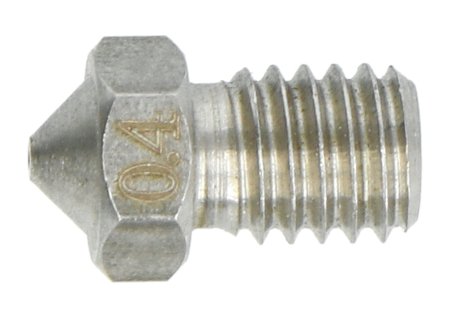 Düse 0,4 mm E3D - Filament 1,75 mm - Stahl