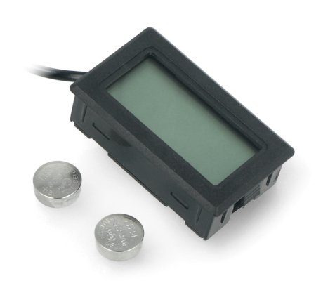 Panel-Thermometer mit LCD-Display von -50 bis 110 Grad Celsius und Messsonde - 5m