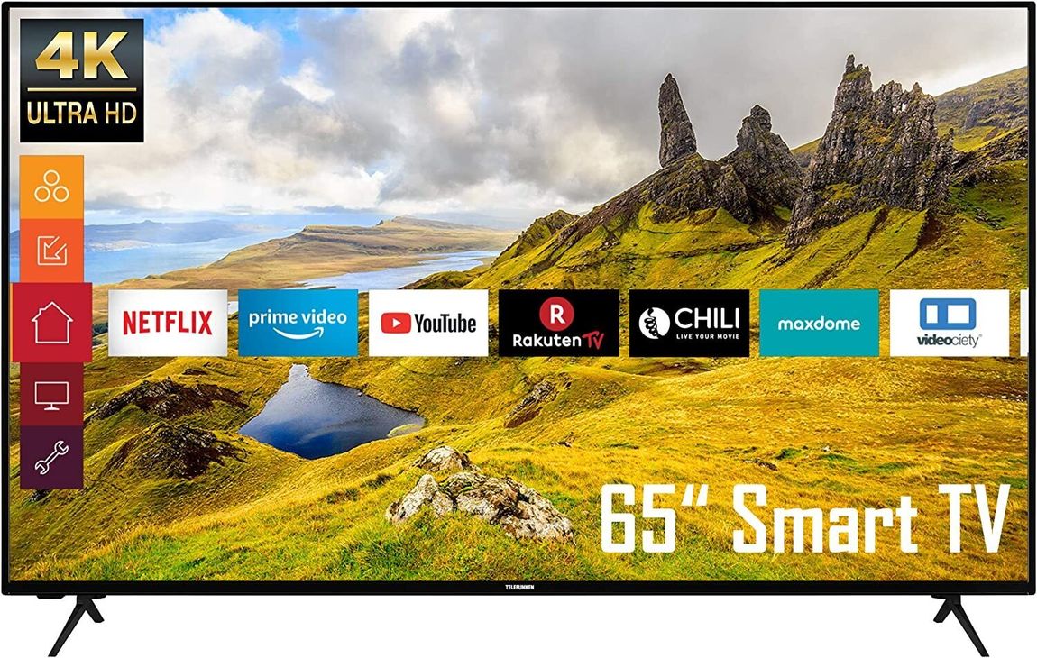 Телевізор Telefunken XU65K529 ( 4K Smart TV HDR Bluetooth) 14879