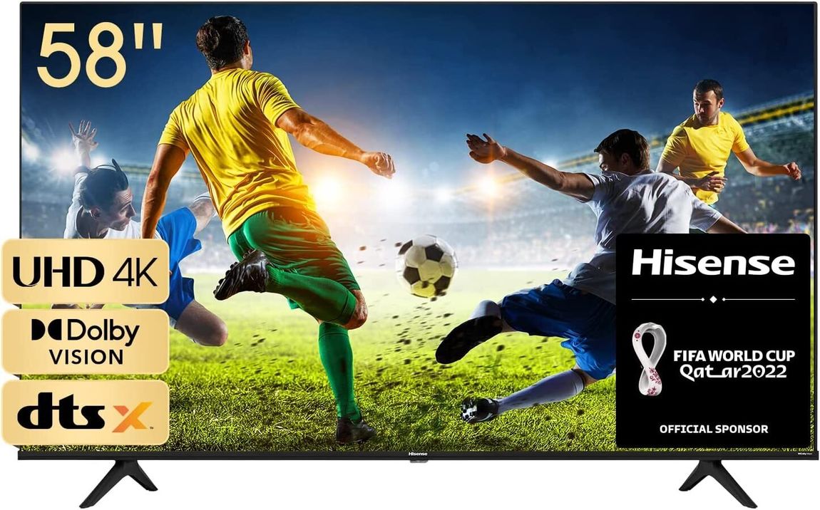 Телевізор 58 дюймів Hisense 58A6FG (Bluetooth 4K Smart TV HDR) 19020