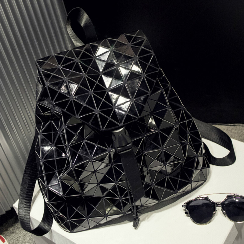 Дизайнерский BAO BAO городской космический рюкзак черного цвета ISSEY MIYAKE