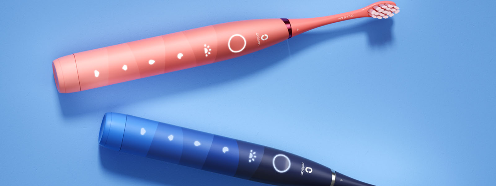 Электрическая зубная щетка Oclean Find Duo Set Red and Blue - красная и синяя 2 шт