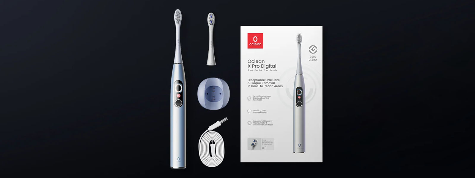 Электрическая зубная щетка Oclean X Pro Digital Electric Toothbrush