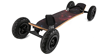 Скейтборд VEVOR Mountainboard Starry Sky 94x24 см, лонгборд 7.8 дюйма без акумулятора з великими можливостями з аксесуарами подарунок