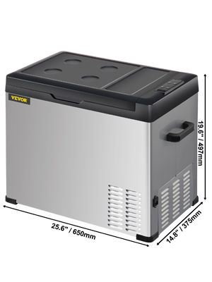 VEVOR електрична холодильна камера 50 л автомобільна холодильна камера компресор морозильна камера холодильна камера автомобільна -20 °C - 20 °C кемпінговий холодильник 12 / 24 В