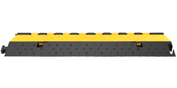 VEVOR парапетний канал кабельний канал чорний кабельний канал зовнішній 2-канальний важкий вантажопідйомність 66,000 фунтів кабельний дріт шнур кришка пандуса швидкісний відбійник під'їзна дорога
