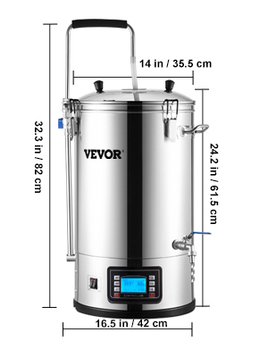 Електрична пивоварна система VEVOR, 35 л, пивоварня
