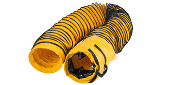 Шланг для транспортування повітря VEVOR довжина 7,6 м, діаметр 30,48 см, шланг для теплого повітря, жовтий вентиляційний шланг, шланг для відпрацьованого повітря з ПВХ, шланг для сушарки для білизни, вентиляційний шланг для кондиціонера