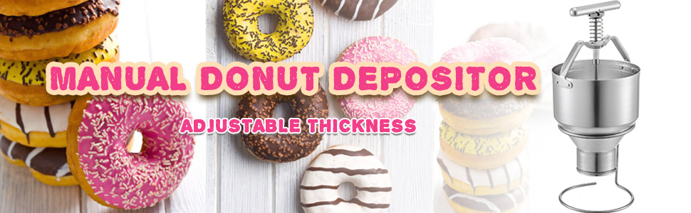VEVOR Диспенсер для тіста з нержавіючої сталі Диспенсер для млинцевого тіста для пончиків 5 л Donut Maker Депозитарій для пончиків