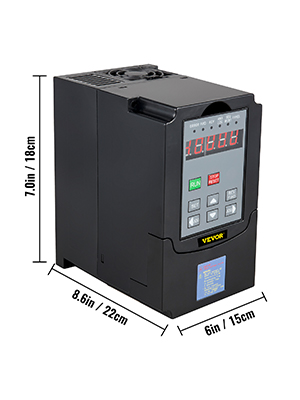 Перетворювач частоти VEVOR 7,5 кВт 3 фази 10 Ps змінний перетворювач 34 А 200-260 В драйвер Vfd перетворювач частоти Spwm інверторний перетворювач частоти приводу