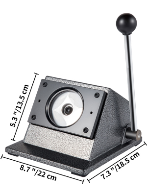 VEVOR 75 мм мікро-кнопка машина кругла кнопка виробник чавун матеріал 1,5 мм товщина різання прес-машина круглий графічний пуансон