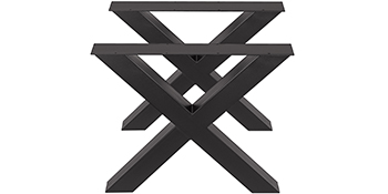 Ніжки столу VEVOR металевий каркас столу 720x760 мм 28,3 x 29,9 дюйма з нержавіючої сталі ніжки столу чорні легка збірка ніжки столу металеві чорні