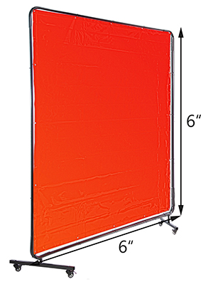 Вінілова зварювальна завіса VEVOR 3-х панельна складна зварювальна завіса 183 x 183 см, вогнестійка червона зварювальна завіса з каркасом з вогнестійкого вінілу 56 x кабельних стяжок, 8 x комплект коліс