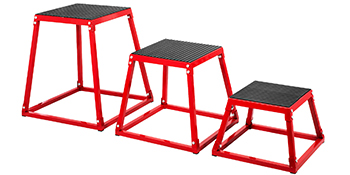 Пліометричні ящики VEVOR 30 см 46 см 60 см Пліометрична платформа для стрибків Пліометричні ящики для стрибків для тренування стрибків цілий комплект металеві для дому в