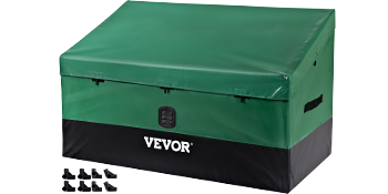 Ящик для зберігання на відкритому повітрі VEVOR 440L 122 x 63 x 75 см Промисловий рівень брезентовий брезентовий брезентовий ящик для подушок водонепроникний повітропроникний
