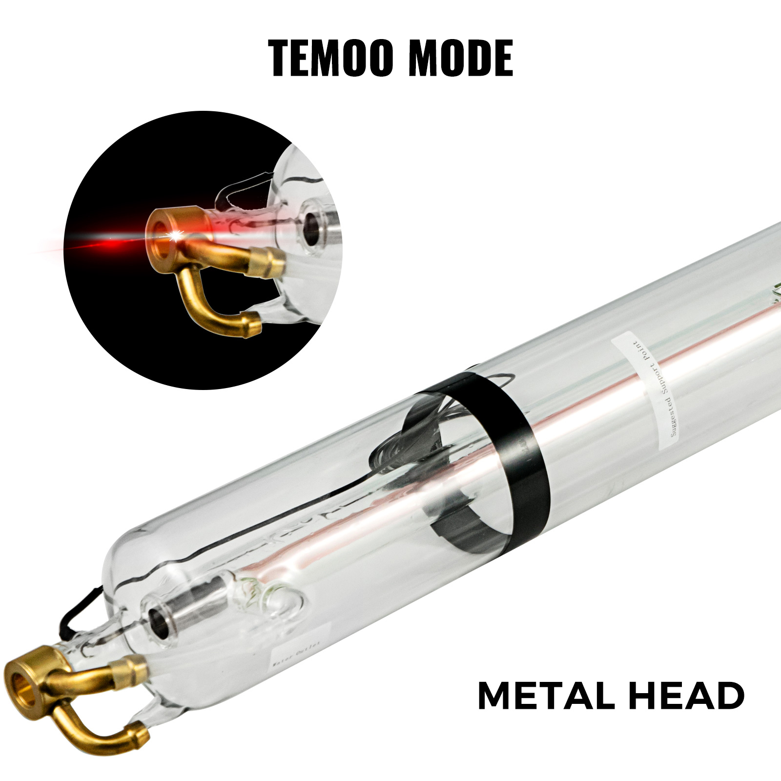 Лазерна трубка VEVOR 100 Вт CO2 Лазерна трубка Професійна лазерна трубка довжиною 1430 мм Скляна лазерна трубка для лазерного різання Лазерне гравіювання Лазерне маркування та різання акрилу