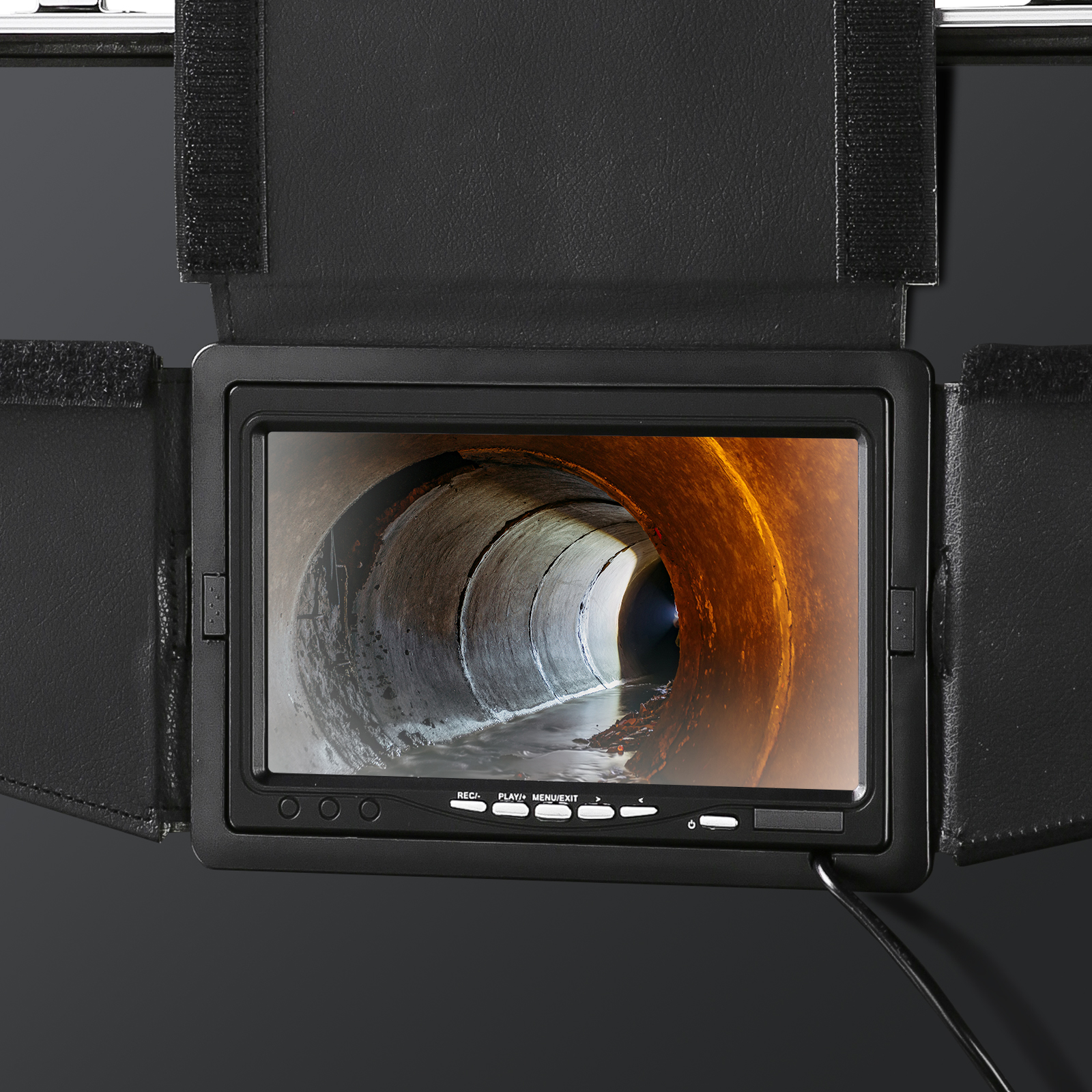 VEVOR камера для труб 30 м инспекционная камера канализационная камера эндоскоп 1000TVL инспекционная камера 130° угол обзора 25 мм диаметр камеры 4500 мАч аккумулятор