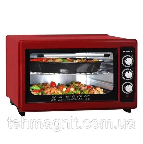 Духовка Электрическая Печь ASEL AF-33-23 Red 33L (1160844612.