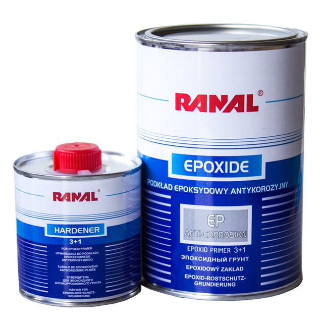Грунт эпоксидный 3+1 серый Ranal Epoxy Primer комплект 0,75л+0,25л