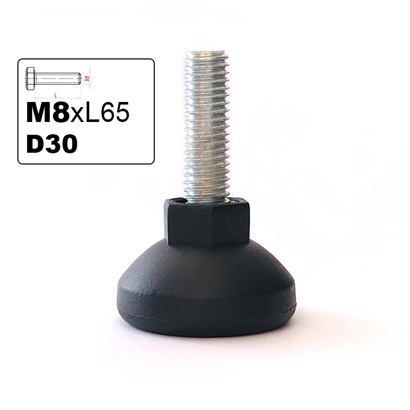 Опора регулируемая M8х40 D30