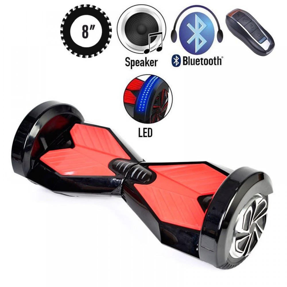 Гироскутер Smart balance wheel Transformers 8" с приложением Tao-Tao App и самобалансом Красно-черный