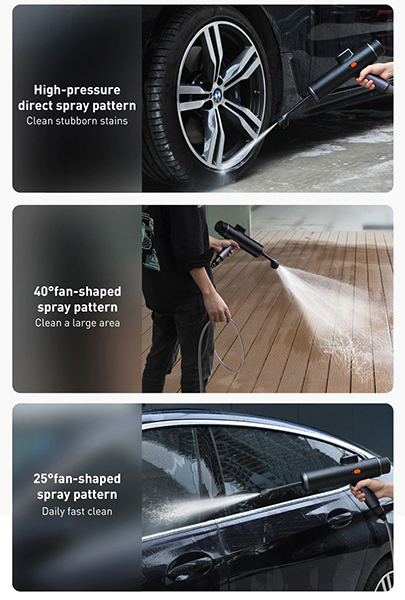 Фото 4 Минимойка Baseus Dual Power Portable Electric Car Wash Spray Nozzle